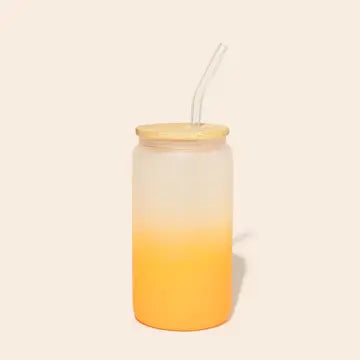 Reusable Glass Can Cup