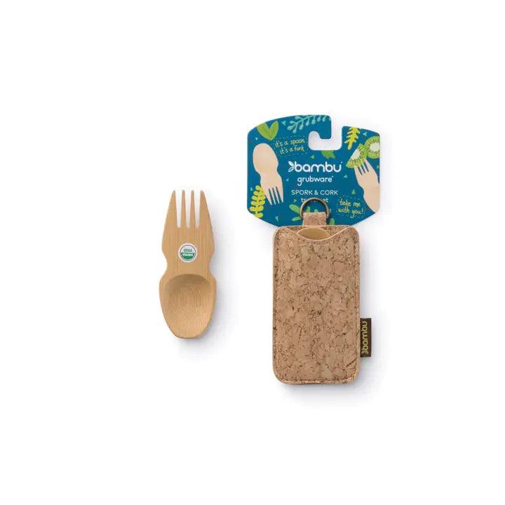 Bambu® Spork & Cork Holder Set