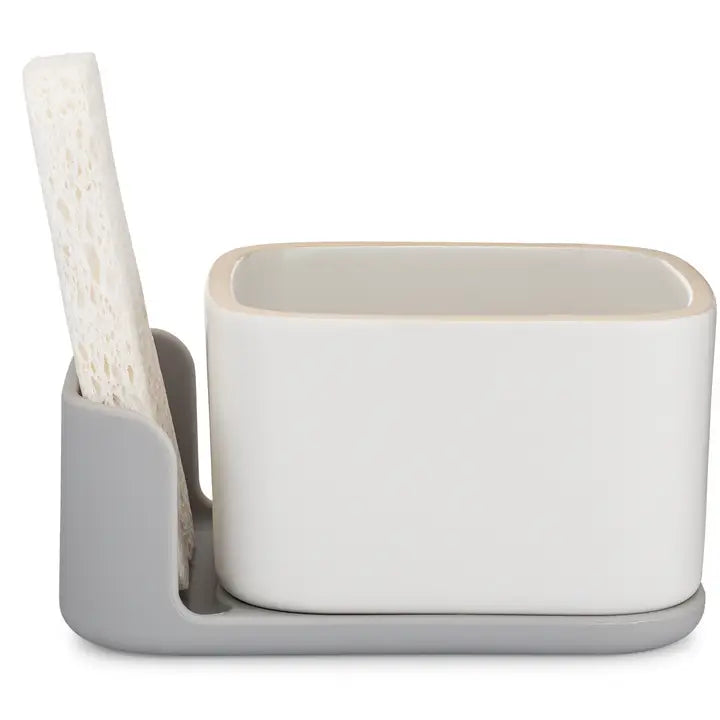 Bubble Up Ceramic Soap & Sponge Caddy