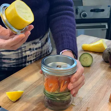 Jarware 3-in-1 Spiralizer for Wide-Mouth Mason Jar