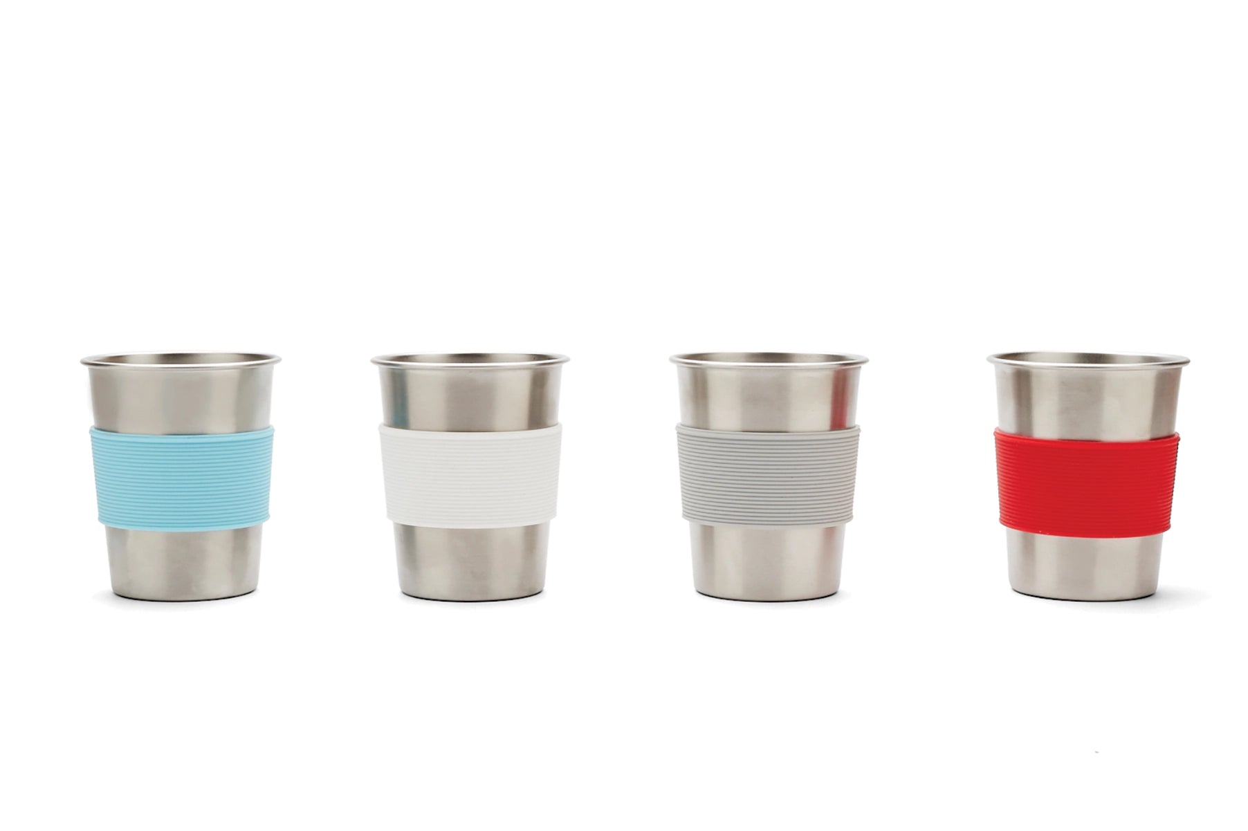 Red Rover Kids Cups with Silicone Sleeve - Set of 4