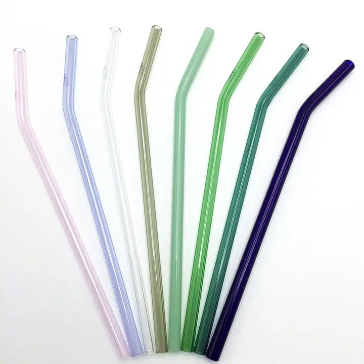 Straw - HeartStraws BENT Glass