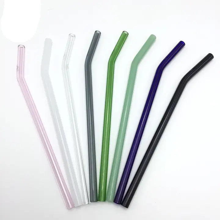 Straw - HeartStraws BENT Glass