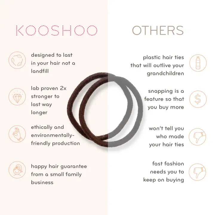 Kooshoo Round Mondo Hair Ties