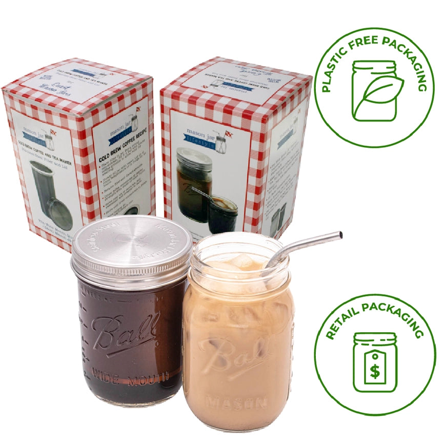 Cold Brew Coffee and Tea Maker Filter Kit