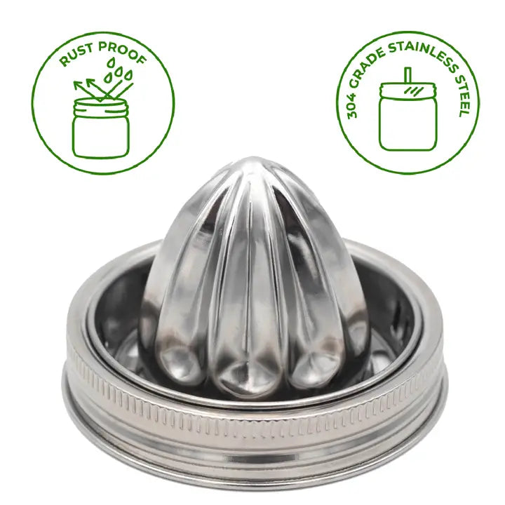 Stainless Steel Juicing Lid For Wide Mouth Mason Jars