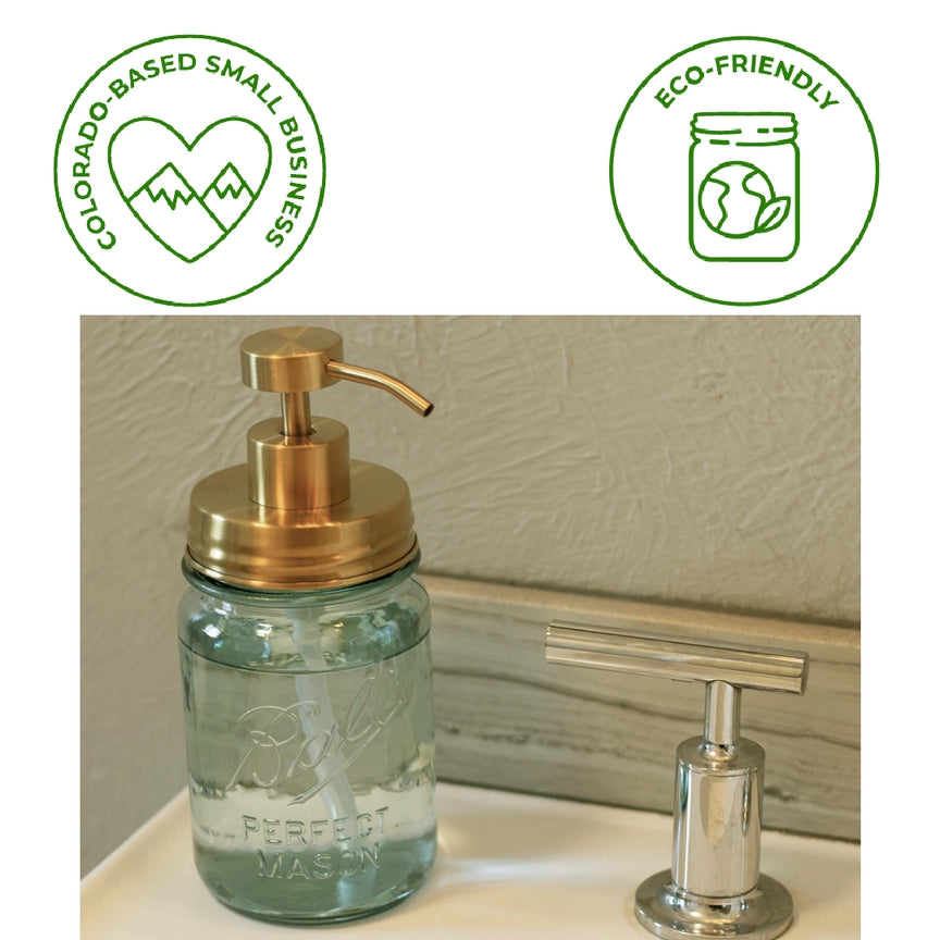 Soap Dispenser Lid for Regular-Mouth Mason Jar