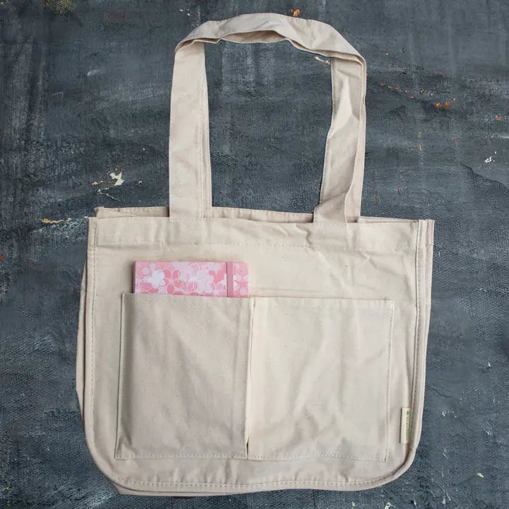 Multi-Pocket Tote Bag