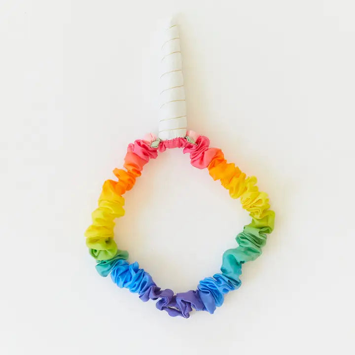 Silk Headband - Rainbow Unicorn