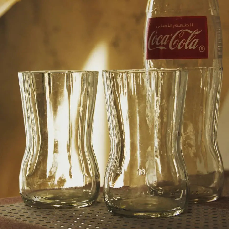 Upcycled Glassware - Coca Cola Drinking Glasses 5oz