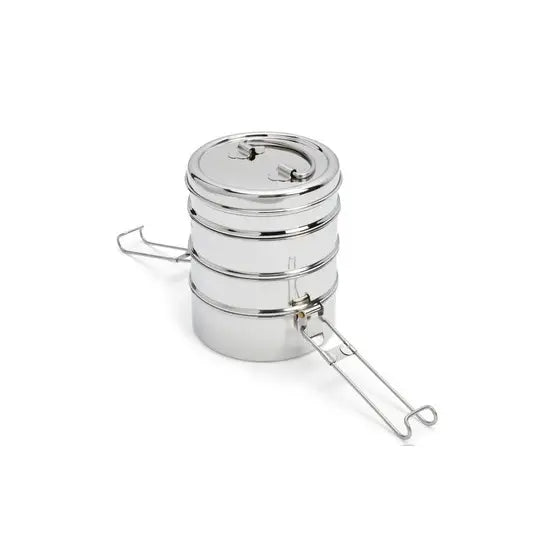Stainless Steel -  4 Layer Stacked Food Storage
