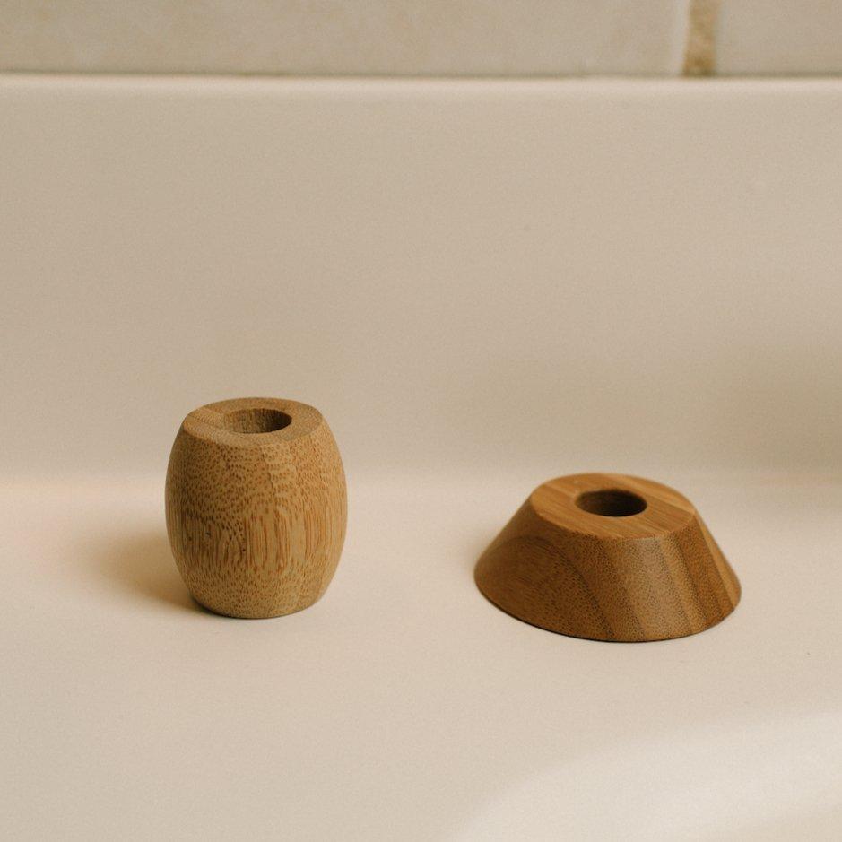 Bamboo Toothbrush Stand