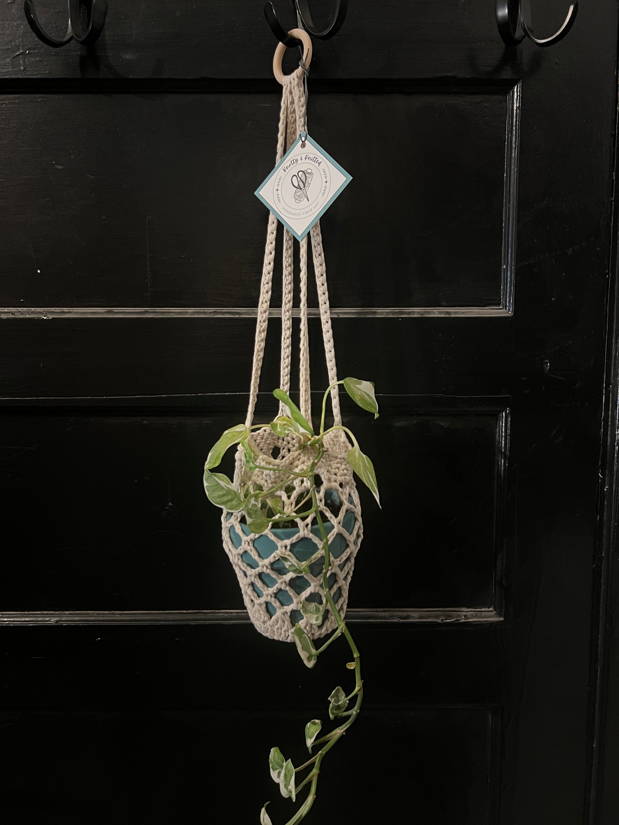 Knotty Crochet Plant Hanger