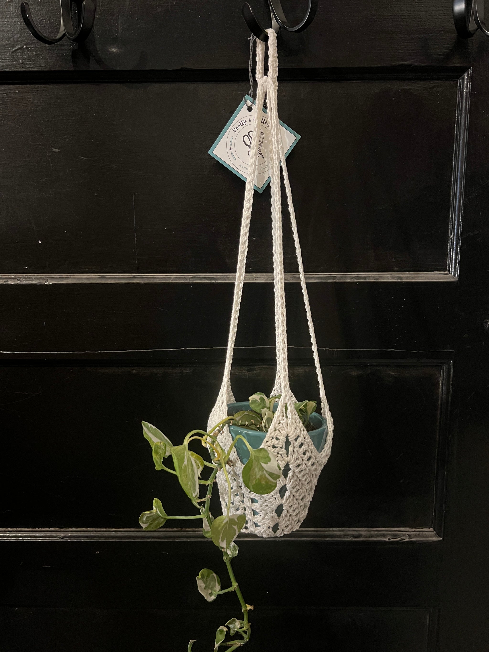 Knotty Crochet Plant Hanger