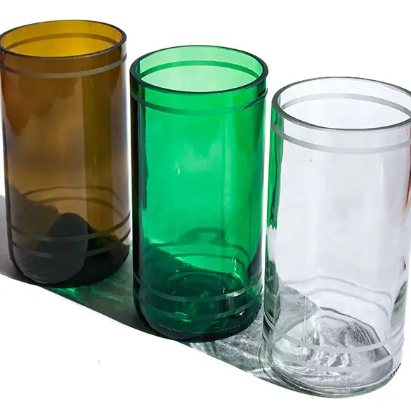 Upcycled Glassware - The Estekana 12/16 oz set of 2